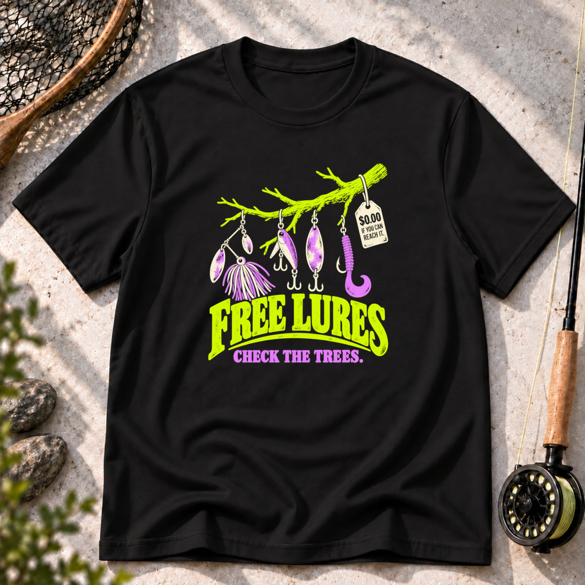 Free Lures Check the Trees T-Shirt
