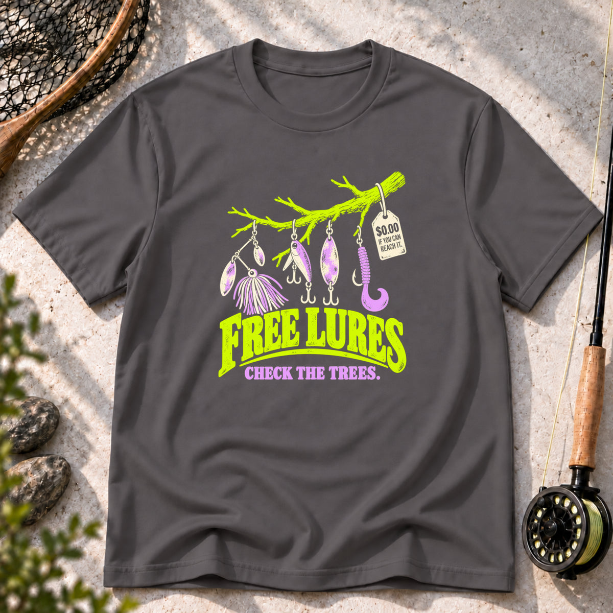 Free Lures Check the Trees T-Shirt