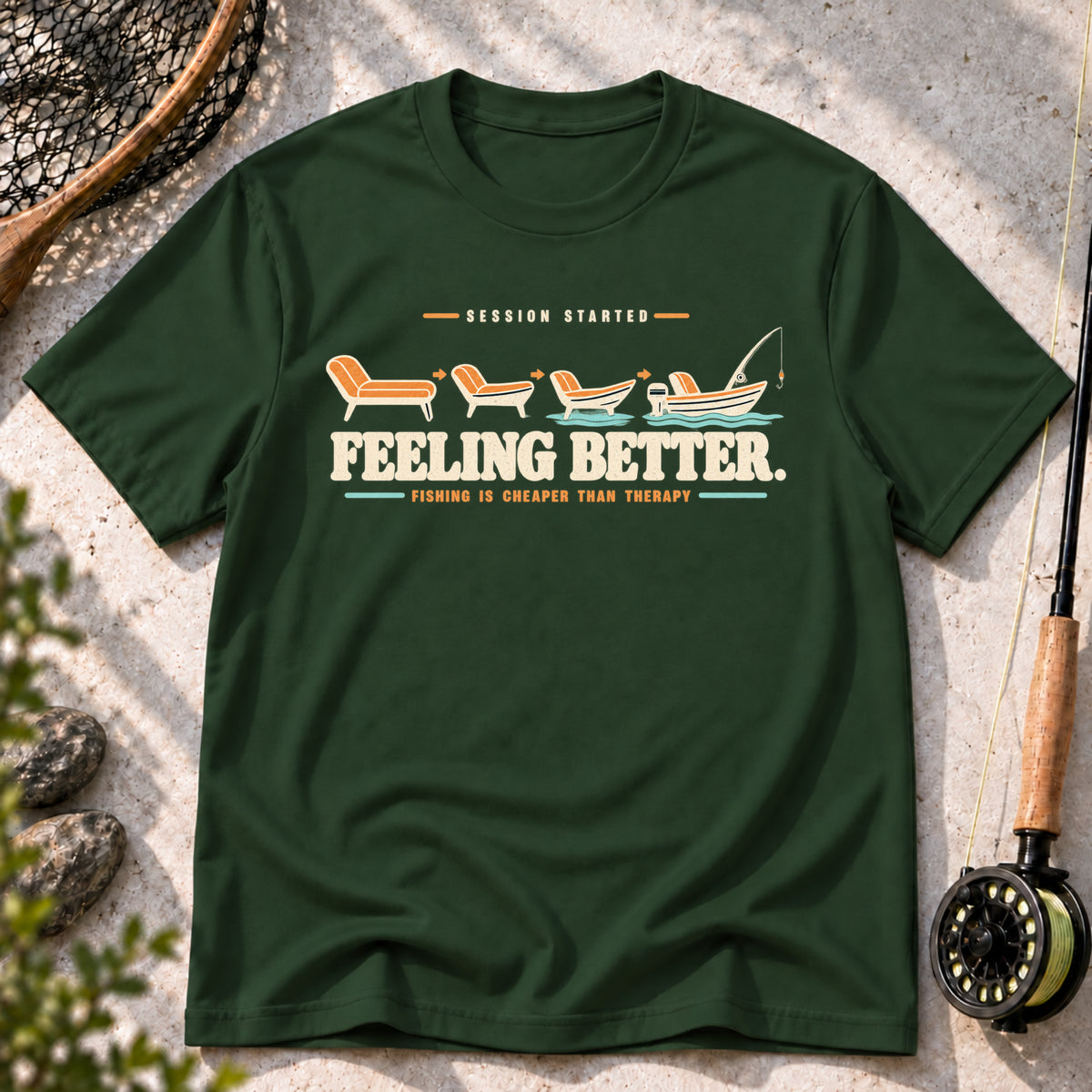 Fishing Is Cheaper Than Therapy T-Shirt