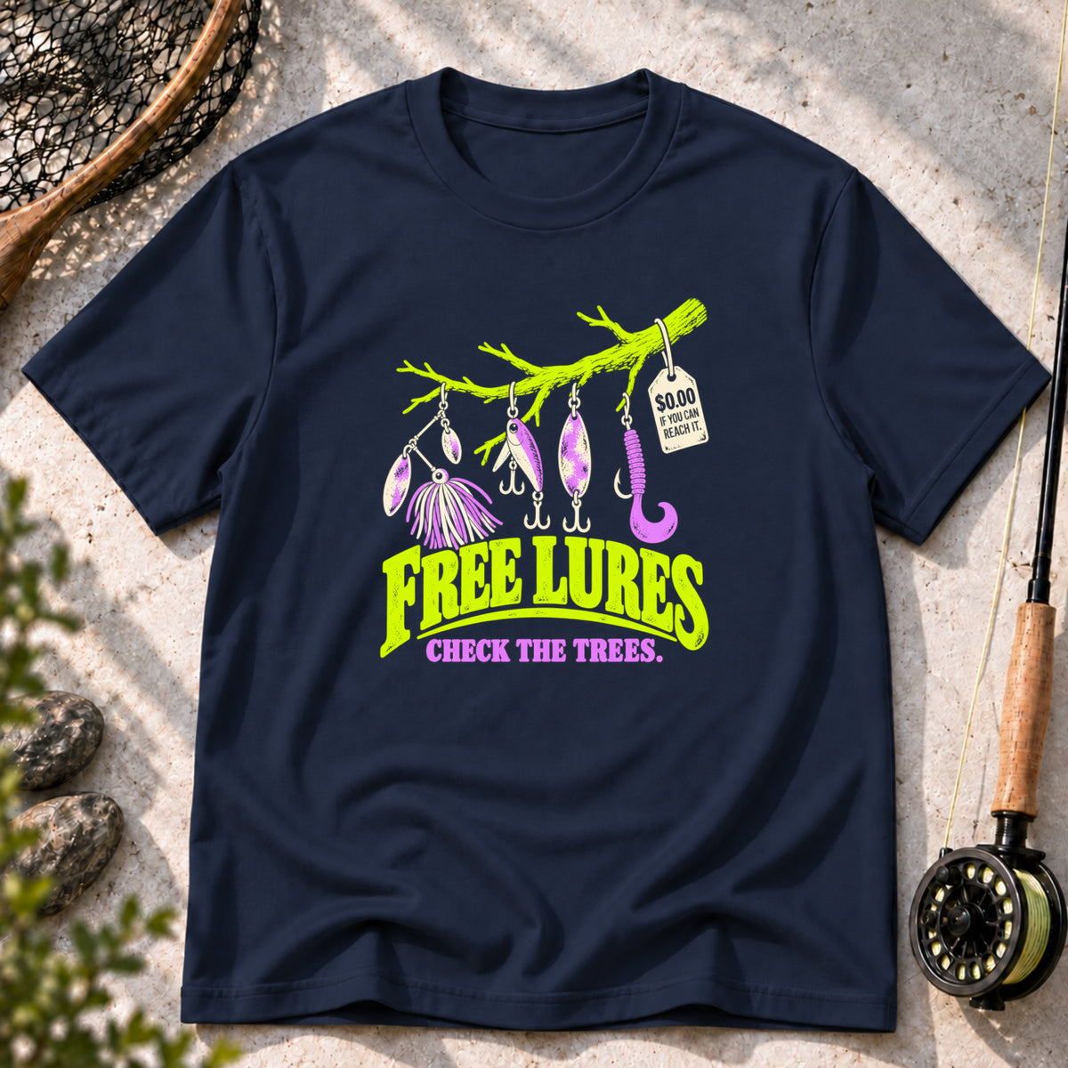 Free Lures Check the Trees T-Shirt