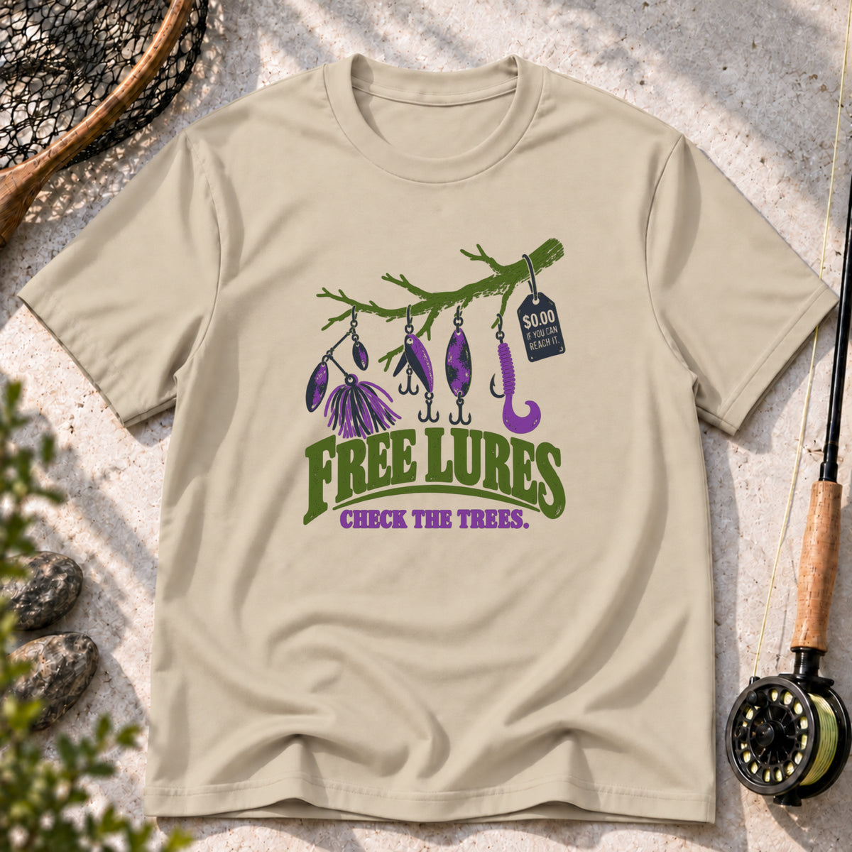 Free Lures Check the Trees T-Shirt