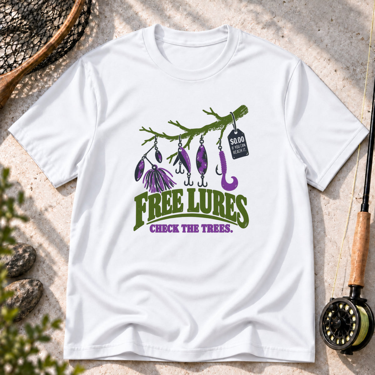 Free Lures Check the Trees T-Shirt